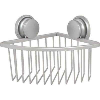 TENDANCE Półka łazienkowa Espar na przyssawki 19x19,7x19,7 cm aluminium srebrna TENDANCE Półka łazienkowa Espar na przyssawki 19x19,7x19,7 cm aluminium srebrna