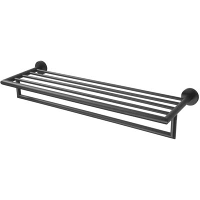 Półka łazienkowa reling na ręczniki ścienna metalowa czarna STELLA Classic 07.02060-B Półka łazienkowa reling na ręczniki ścienna metalowa czarna STELLA Classic 07.02060-B