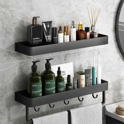 Inny producent PÓŁKA ŁAZIENKOWA WISZĄCA bez wiercenia 40cm Inny producent PÓŁKA ŁAZIENKOWA WISZĄCA bez wiercenia 40cm