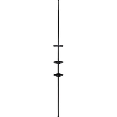 TENDANCE Półka teleskopowa do łazienki Mono czarna 121-250cm TENDANCE Półka teleskopowa do łazienki Mono czarna 121-250cm