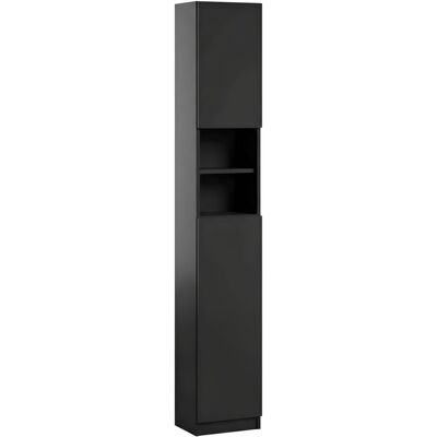Trend Home Słupek Łazienkowy Szafka Bezuchwytowa Tip On 190 CM Czarna Czarny Mat Trend Home Słupek Łazienkowy Szafka Bezuchwytowa Tip On 190 CM Czarna Czarny Mat