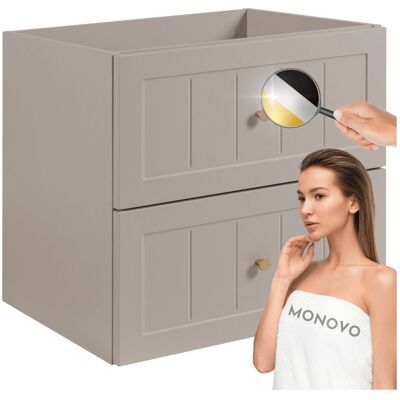 Inny producent Stylowa Szafka pod Umywalkę do Łazienki 60 cm Kaszmir Beż Retro Vintage GUSTO Inny producent Stylowa Szafka pod Umywalkę do Łazienki 60 cm Kaszmir Beż Retro Vintage GUSTO