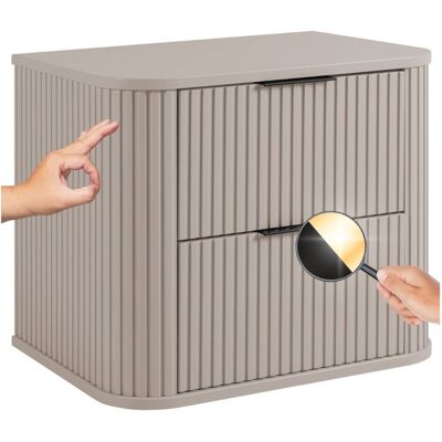 Inny producent Stylowa Wisząca Ryflowana Szafka pod Umywalkę 60 cm Kaszmir Beż ELEGANCE Inny producent Stylowa Wisząca Ryflowana Szafka pod Umywalkę 60 cm Kaszmir Beż ELEGANCE