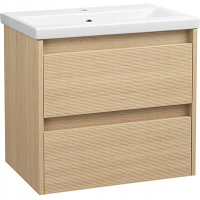 Astor Szafka do łazienki 60 cm z umywalką ceramiczną dąb linea vicenza Astor Szafka do łazienki 60 cm z umywalką ceramiczną dąb linea vicenza