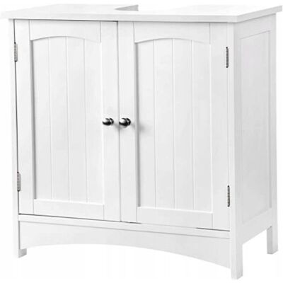 Szafka do umywalki Vasagle BBC01WT biała 30x60x60 cm #B413 Szafka do umywalki Vasagle BBC01WT biała 30x60x60 cm #B413
