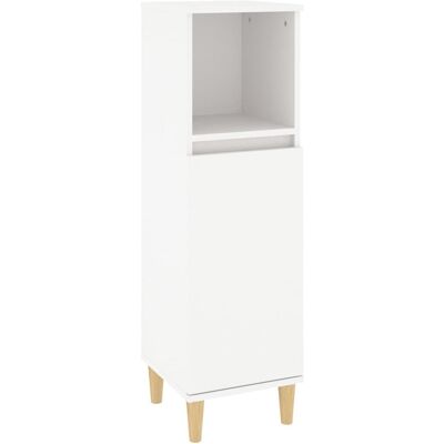 VMP Szafka Łazienkowa, Biała, 30X30X100 Cm, Materiał Drewnopochodny VMP Szafka Łazienkowa, Biała, 30X30X100 Cm, Materiał Drewnopochodny
