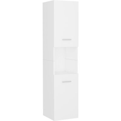 VMP Szafka Łazienkowa, Biała, 30X30X130 Cm, Materiał Drewnopochodny VMP Szafka Łazienkowa, Biała, 30X30X130 Cm, Materiał Drewnopochodny