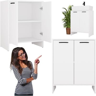 Inny producent Szafka Łazienkowa Stojąca Biała Do Łazienki Pod Umywalkę 2 Półki 60 cm Kate Inny producent Szafka Łazienkowa Stojąca Biała Do Łazienki Pod Umywalkę 2 Półki 60 cm Kate