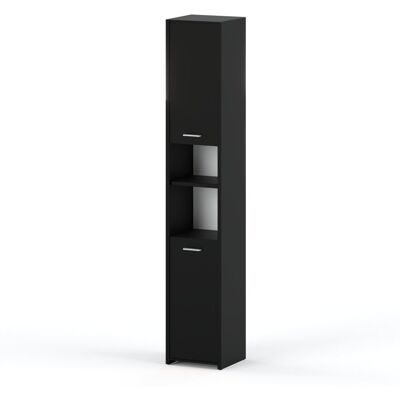 Inny producent Szafka Łazienkowa Stojąca Czarna Słupek Łazienkowy 6 Półek Do łazienki Loft Inny producent Szafka Łazienkowa Stojąca Czarna Słupek Łazienkowy 6 Półek Do łazienki Loft