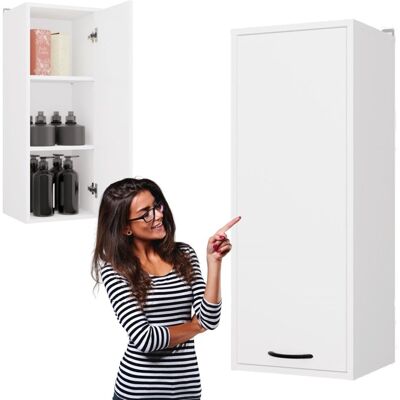 Inny producent Szafka Łazienkowa Wisząca Biała Do Łazienki 3 Półki Wąska 35x67x30 Kate Inny producent Szafka Łazienkowa Wisząca Biała Do Łazienki 3 Półki Wąska 35x67x30 Kate