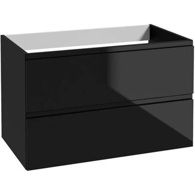 DEFTRANS Szafka łazienkowa wisząca czarna 80x50cm bez blatu pod umywalkę DEFTRANS Szafka łazienkowa wisząca czarna 80x50cm bez blatu pod umywalkę
