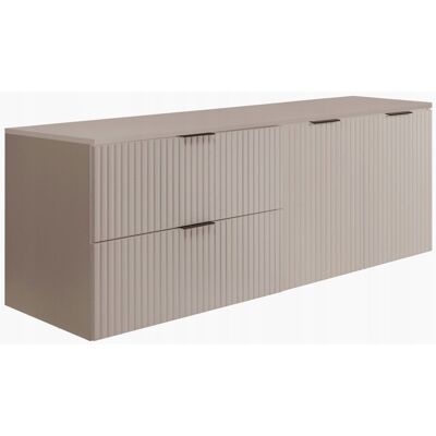 VAXOR SZAFKA ŁAZIENKOWA WISZĄCA SZUFLADY DRZWI KASZMIR 140x46 CM FLISAN Z BLATEM VAXOR SZAFKA ŁAZIENKOWA WISZĄCA SZUFLADY DRZWI KASZMIR 140x46 CM FLISAN Z BLATEM