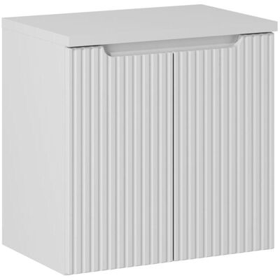Szafka Łazienkowa Z Blatem I Drzwiami 60Cm Biała Do Łazienki Comad Szafka Łazienkowa Z Blatem I Drzwiami 60Cm Biała Do Łazienki Comad