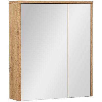 Astor Szafka Łazienkowa z Lustrem 60cm 2 Drzwi Dąb Wotan Vivien Astor Szafka Łazienkowa z Lustrem 60cm 2 Drzwi Dąb Wotan Vivien