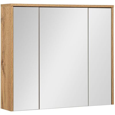 Astor Szafka Łazienkowa z Lustrem 80cm 3 Drzwi Dąb Wotan Vivien Astor Szafka Łazienkowa z Lustrem 80cm 3 Drzwi Dąb Wotan Vivien