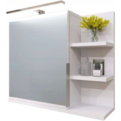 BETTER HOME Szafka łazienkowa z lustrem i LED wisząca lustrzana do łazienki 60 cm półka BETTER HOME Szafka łazienkowa z lustrem i LED wisząca lustrzana do łazienki 60 cm półka