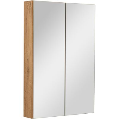 MyFurni Szafka łazienkowa z lustrem lustrzana wisząca do łazienki dąb wotan 60 cm MyFurni Szafka łazienkowa z lustrem lustrzana wisząca do łazienki dąb wotan 60 cm