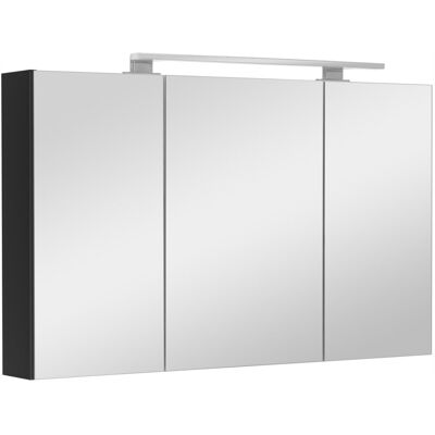 MyFurni Szafka łazienkowa z lustrem oświetleniem lampką led lustrzana wisząca 100 cm MyFurni Szafka łazienkowa z lustrem oświetleniem lampką led lustrzana wisząca 100 cm