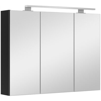 MyFurni Szafka łazienkowa z lustrem oświetleniem lampką led lustrzana wisząca 80 cm MyFurni Szafka łazienkowa z lustrem oświetleniem lampką led lustrzana wisząca 80 cm