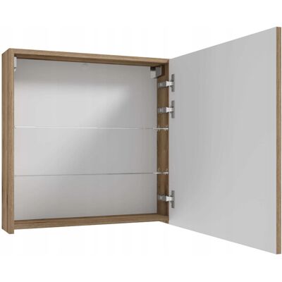DEFTRANS Szafka łazienkowa z lustrem wisząca 60x60 cm dąb evoke Rietti DEFTRANS Szafka łazienkowa z lustrem wisząca 60x60 cm dąb evoke Rietti