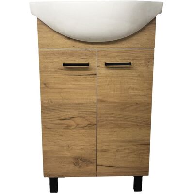 Elita Szafka Łazienkowa Z Umywalką Mea Dąb Craft 50 Cm Elita Szafka Łazienkowa Z Umywalką Mea Dąb Craft 50 Cm