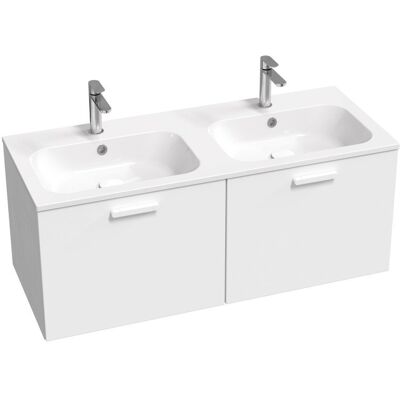 Szafka pod podwójną umywalkę Ravak SD 1200 CHROME biała/biała uchwyt biały 1szt Szafka pod podwójną umywalkę Ravak SD 1200 CHROME biała/biała uchwyt biały 1szt