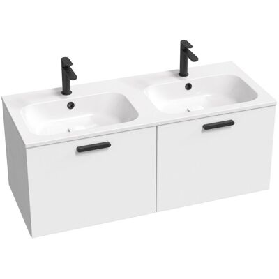 Szafka pod podwójną umywalkę Ravak SD 1200 CHROME biała/biała uchwyt czarny 1szt Szafka pod podwójną umywalkę Ravak SD 1200 CHROME biała/biała uchwyt czarny 1szt