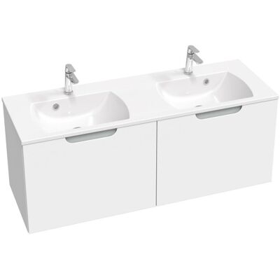 Szafka pod podwójną umywalkę Ravak SD CLASSIC N 1300 biała/szara 1szt Szafka pod podwójną umywalkę Ravak SD CLASSIC N 1300 biała/szara 1szt