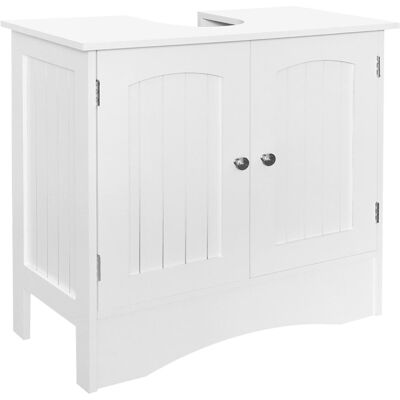 ML-DESIGN Szafka pod umywalkę 60x30x60 cm biała MDF płyta wiórowa ML-DESIGN Szafka pod umywalkę 60x30x60 cm biała MDF płyta wiórowa