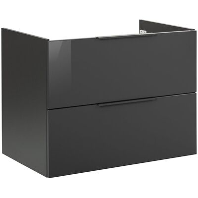 Szafka pod umywalkę antracyt 2 szuflady 80 cm Luna Fackelmann 87201 Szafka pod umywalkę antracyt 2 szuflady 80 cm Luna Fackelmann 87201
