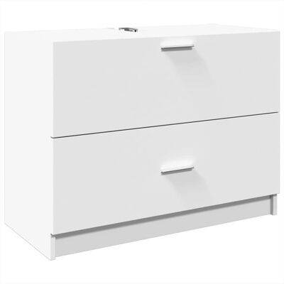 VMP Szafka Pod Umywalkę, Biała 78X37X59 Cm, Materiał Drewnopochodny VMP Szafka Pod Umywalkę, Biała 78X37X59 Cm, Materiał Drewnopochodny