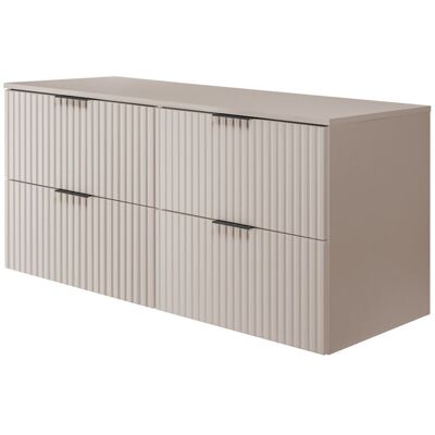 3xe Living - Caxemira - Czarny uchwyt - Szafka łazienkowa 3xe Living - Caxemira - Czarny uchwyt - Szafka łazienkowa
