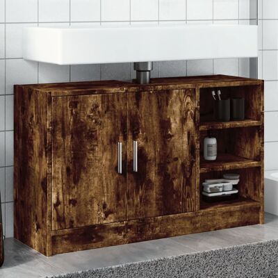 VMP Szafka Pod Umywalkę, Przydymiony Dąb, 90x29x55 Cm VMP Szafka Pod Umywalkę, Przydymiony Dąb, 90x29x55 Cm