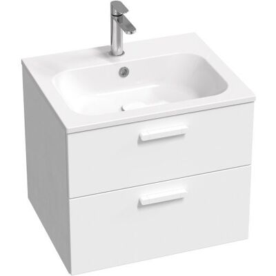 Szafka podumywalkowa z dwiema szufladami Ravak SD 600 CHROME II biała/biała uchwyt biały 1szt Szafka podumywalkowa z dwiema szufladami Ravak SD 600 CHROME II biała/biała uchwyt biały 1szt