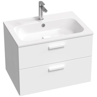 Szafka Podumywalkowa Z Dwiema Szufladami Ravak Sd 700 Chrome Ii Biała/biała Uchwyt Biały 1szt Szafka Podumywalkowa Z Dwiema Szufladami Ravak Sd 700 Chrome Ii Biała/biała Uchwyt Biały 1szt