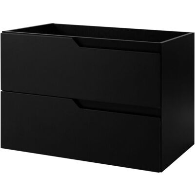 3xE Living Szafka ścienna łazienkowa, czarna, 35 x 136 x 27 cm 3xE Living Szafka ścienna łazienkowa, czarna, 35 x 136 x 27 cm