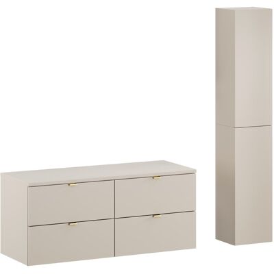 Szafka Szeroka 120X45Cm Łazienkowa Z Blatem I Szafką Wysoką Comad (Zestaw) Szafka Szeroka 120X45Cm Łazienkowa Z Blatem I Szafką Wysoką Comad (Zestaw)