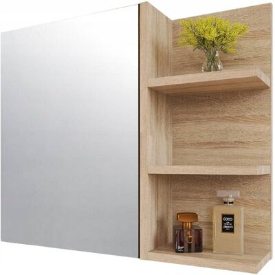 Inny producent Szafka z Lustrem 60x50 Dąb Sonoma – Prawa, Łazienkowa, z Półką Inny producent Szafka z Lustrem 60x50 Dąb Sonoma – Prawa, Łazienkowa, z Półką