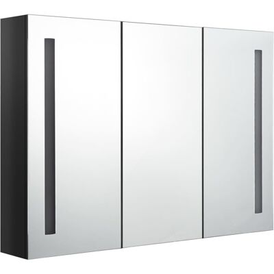 inna (Inny) Szafka z lustrem i LED 89x14x62 cm, szara, szafka wisząca inna (Inny) Szafka z lustrem i LED 89x14x62 cm, szara, szafka wisząca