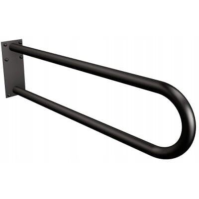 Uchwyt półokrągły stały 70cm z płytą Ø32 ANDEX Bez Barier 827/70NG stal nierdzewna czarny Uchwyt półokrągły stały 70cm z płytą Ø32 ANDEX Bez Barier 827/70NG stal nierdzewna czarny