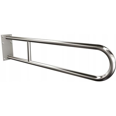 Uchwyt półokrągły stały 80cm z płytą Ø32 ANDEX Bez Barier 827/80CC stal nierdzewna polerowana Uchwyt półokrągły stały 80cm z płytą Ø32 ANDEX Bez Barier 827/80CC stal nierdzewna polerowana