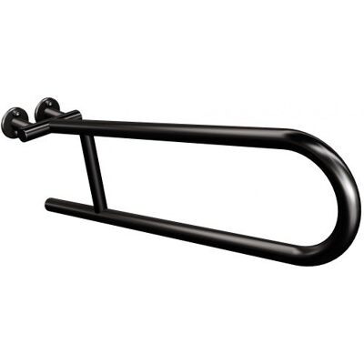Uchwyt półokrągły uchylny 60cm ANDEX Bez Barier 801NG stal nierdzewna czarny Uchwyt półokrągły uchylny 60cm ANDEX Bez Barier 801NG stal nierdzewna czarny