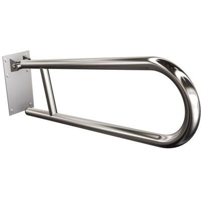 Uchwyt półokrągły uchylny 60cm z płytą ANDEX Bez Barier 820CC stal nierdzewna polerowana Uchwyt półokrągły uchylny 60cm z płytą ANDEX Bez Barier 820CC stal nierdzewna polerowana