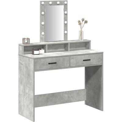 vidaXL Szary Drewniany Lustro - 100 x 41 x 140 cm vidaXL Szary Drewniany Lustro - 100 x 41 x 140 cm