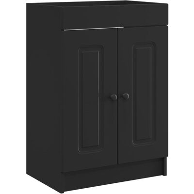 vidaXL Szafka łazienkowa pod umywalkę Czarny 78,5 x 37,5 x 81 cm vidaXL Szafka łazienkowa pod umywalkę Czarny 78,5 x 37,5 x 81 cm