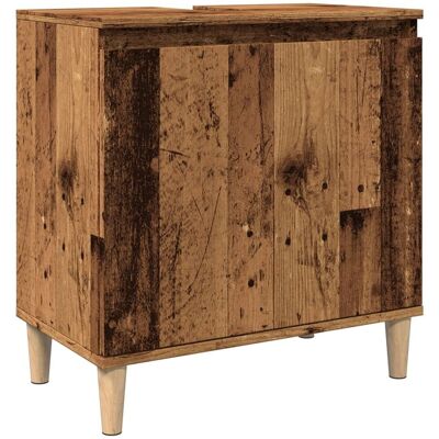 Vidaxl Szafka Pod Umywalkę, Stare Drewno, 58x33x60 Cm Vidaxl Szafka Pod Umywalkę, Stare Drewno, 58x33x60 Cm