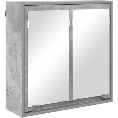 vidaXL Szafka z lustrem do łazienki Betonowy szary 60 x 20 x 60 cm vidaXL Szafka z lustrem do łazienki Betonowy szary 60 x 20 x 60 cm