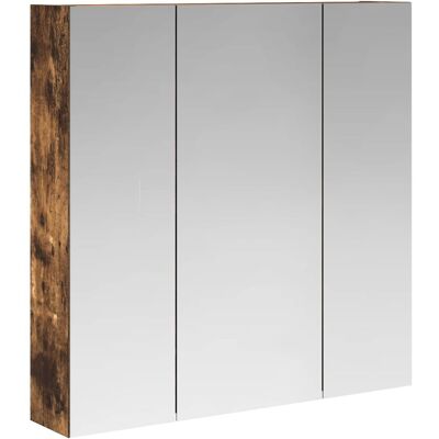 vidaXL Szafka z lustrem do łazienki Dąb wędzony 70 x 14,5 x 70 cm vidaXL Szafka z lustrem do łazienki Dąb wędzony 70 x 14,5 x 70 cm