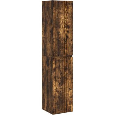 vidaXL Wisząca Szafka Łazienkowa Dąb wędzony 33 x 34,5 x 160 cm vidaXL Wisząca Szafka Łazienkowa Dąb wędzony 33 x 34,5 x 160 cm
