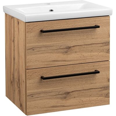 Astor Zestaw do Łazienki 50cm Szafka z Umywalką Dąb Wotan Aster Astor Zestaw do Łazienki 50cm Szafka z Umywalką Dąb Wotan Aster